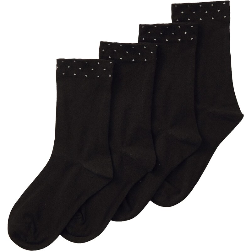 Lindex Ponožky šedá / černá 113648437