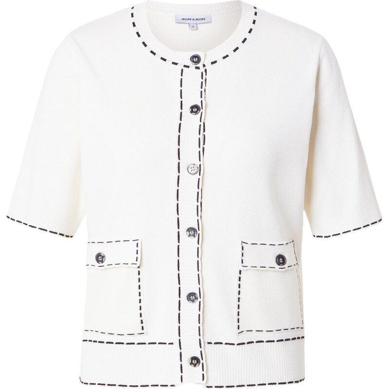 MORE & MORE Kardigan černá / offwhite 113648897