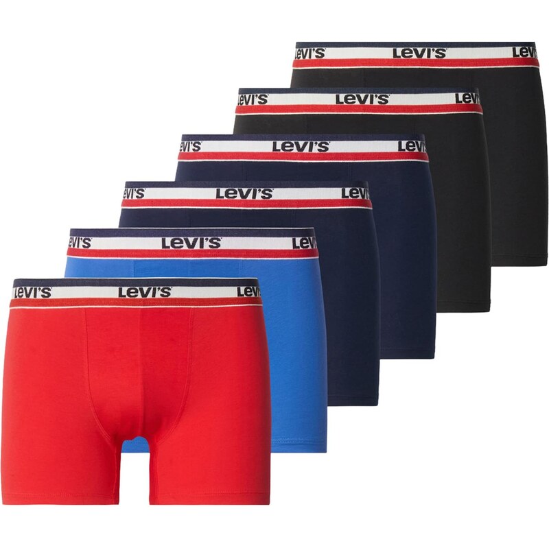LEVIS  Boxerky modrá / námořnická modř / červená / černá
