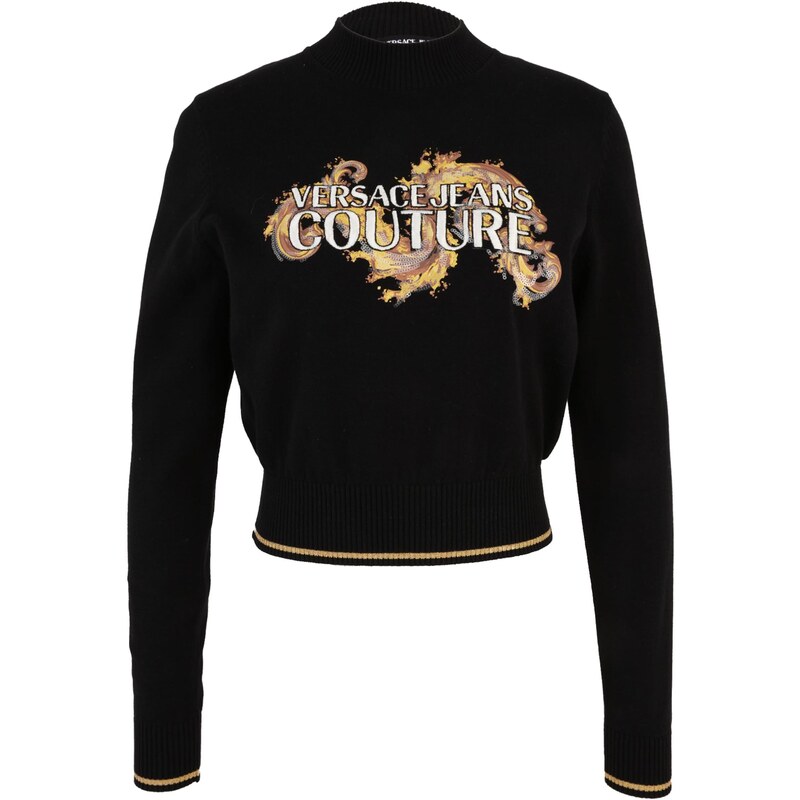 Versace Jeans Couture Svetr mokka / šafrán / černá / bílá 113649541