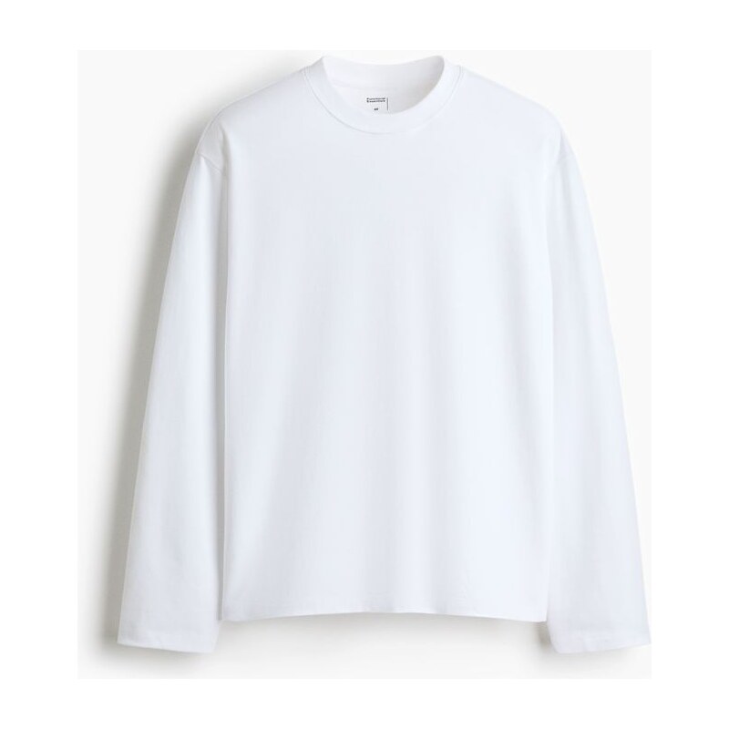 H&M - Tričkos dlouhým rukávem Cooling Relaxed Fit - Bílá
