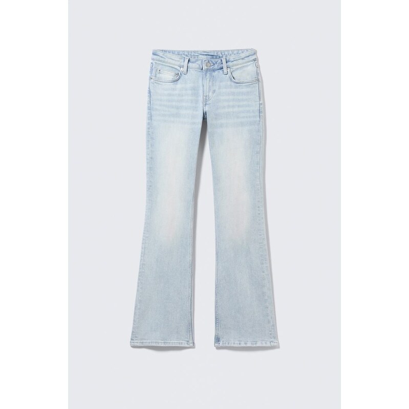 H&M - Luna nízké skinny bootcut džíny - modrá 113650233