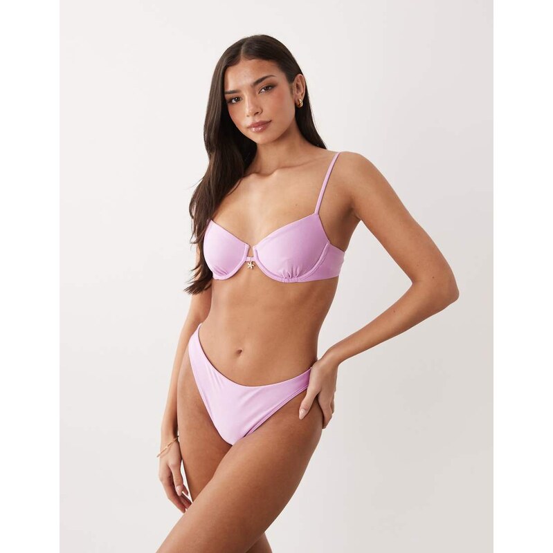 Abercrombie & Fitch balconette bikini top with starfish pendant co-ord 113650351