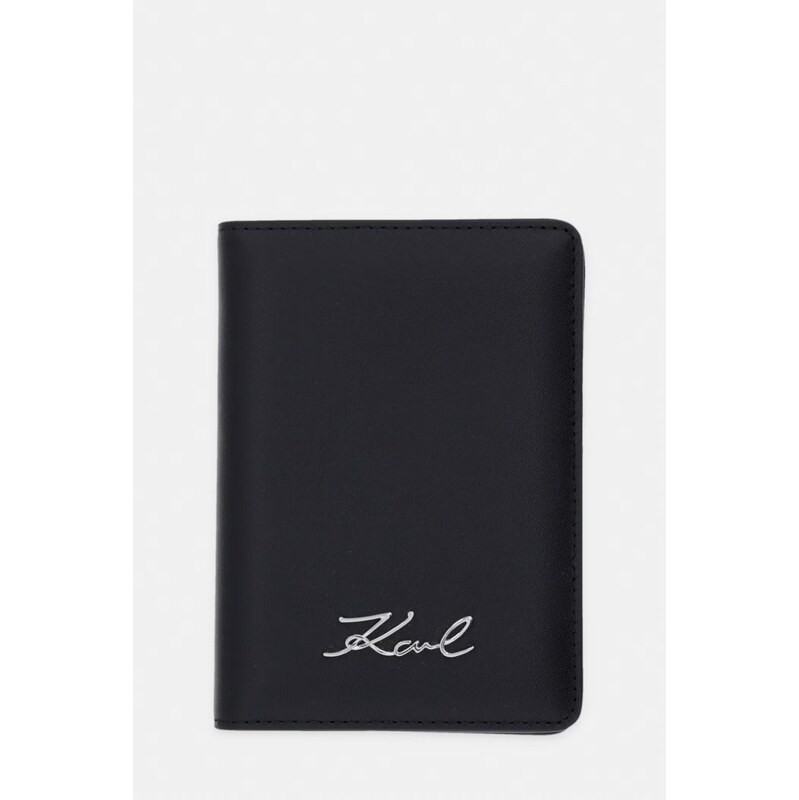 Karl Lagerfeld pouzdro na pas dámské kožené K/SIGNATURE