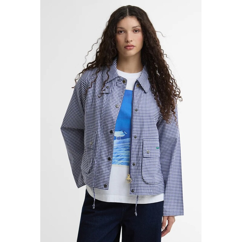Barbour x Paul Smith Gingham Spey bunda dámská bavlněná