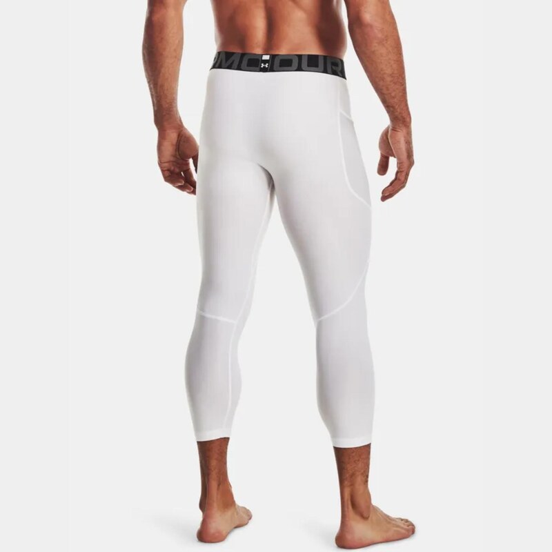 Under Armour HG Armour 3/4 Legging White - Pánské - Kompresní legíny Under Armour - Bílé - 1361588-100