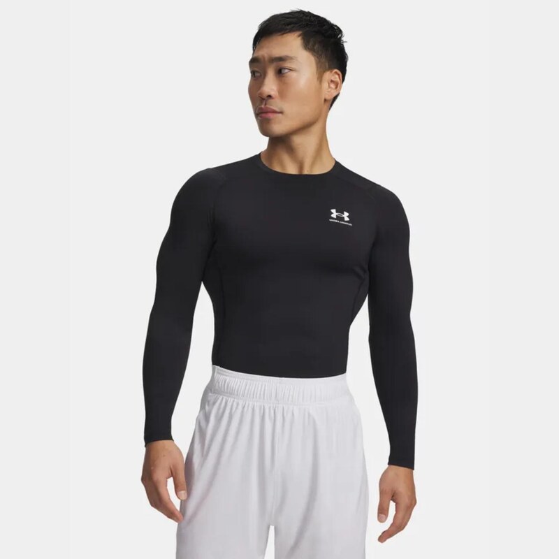 Under Armour HG Armour Comp LS Tee Black - Pánské - Kompresní tričko s dlouhým rukávem Under Armour - Černé - 1361524-001