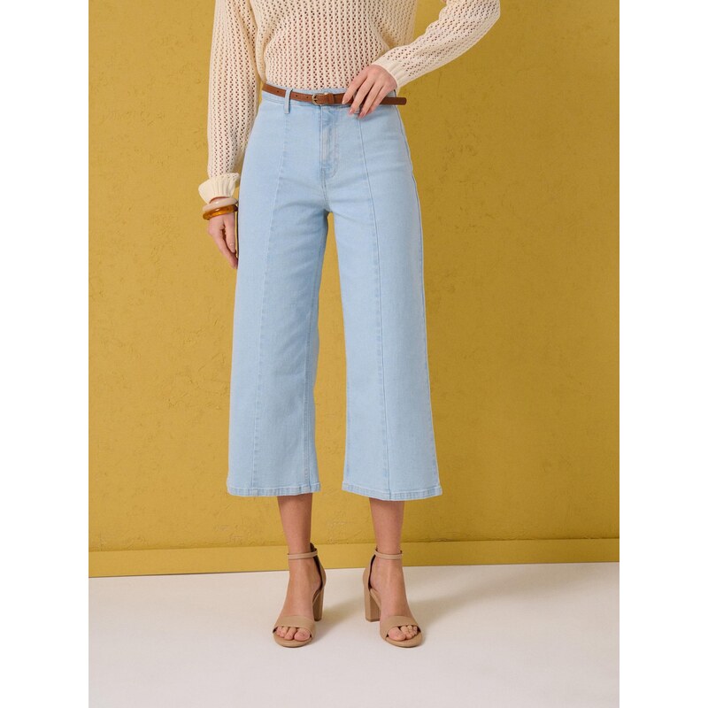 Sinsay - Džíny culottes - modrá 113655004