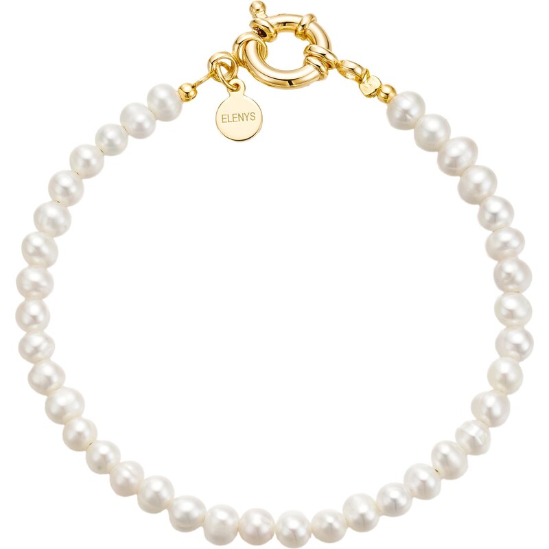 Elenys pozlacený perlový náramek Clara 17 cm 18K žluté zlato Perla 5A 106178245