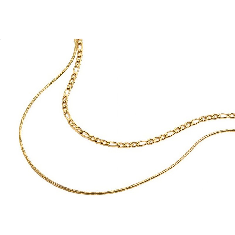 ELENYS Duo Line – pozlacený náhrdelník 18K žluté zlato 108795299