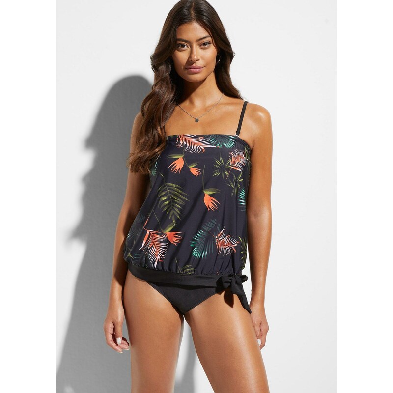 bonprix Bandeau tankiny s multifunkčními ramínky (2dílná