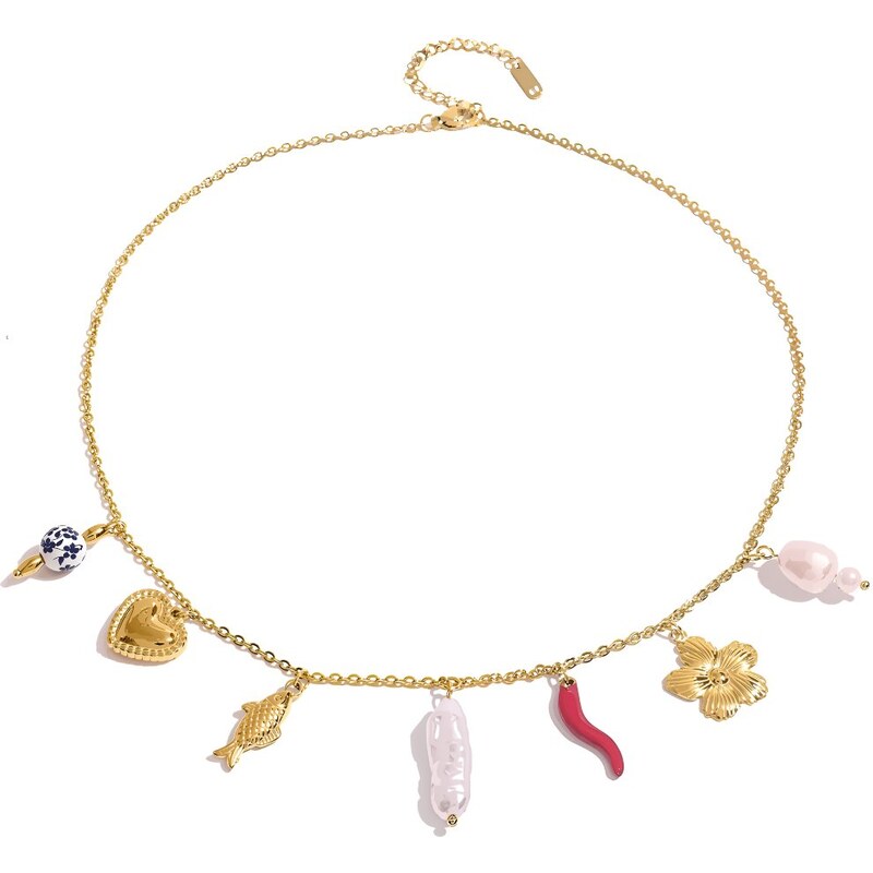 ELENYS Bella Vita mini – pozlacený náhrdelník 18K žluté zlato 110970632