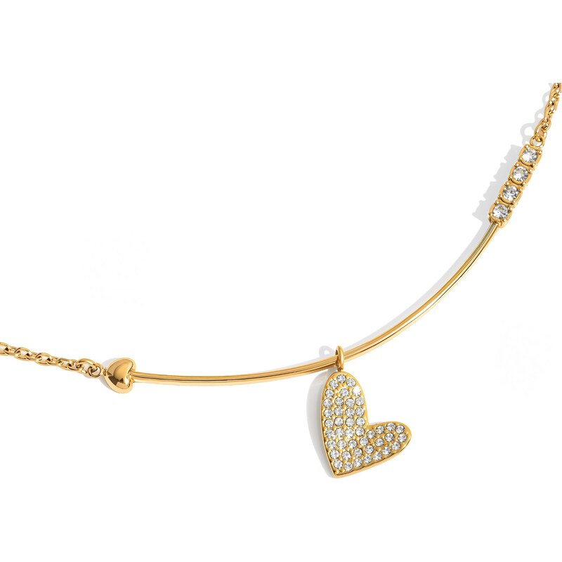 ELENYS Amora Heart – pozlacený náhrdelník 18K žluté zlato 110971125