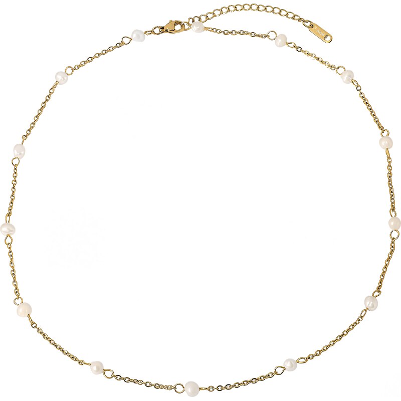 ELENYS Pure Pearl – pozlacený náhrdelník 18K žluté zlato