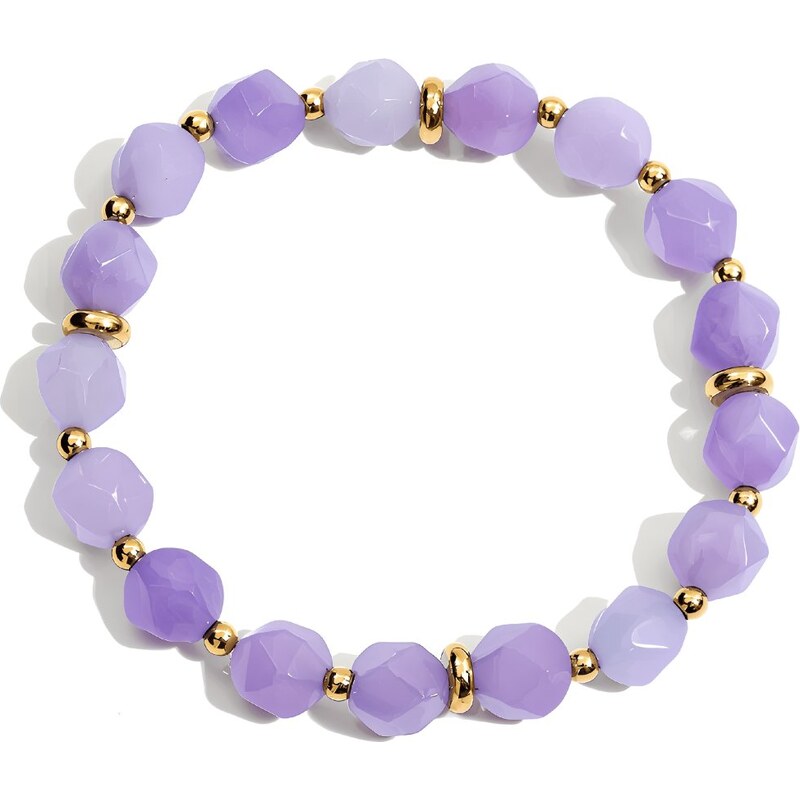 ELENYS Amethyst Aura – pozlacený náramek 18K žluté zlato 111322410