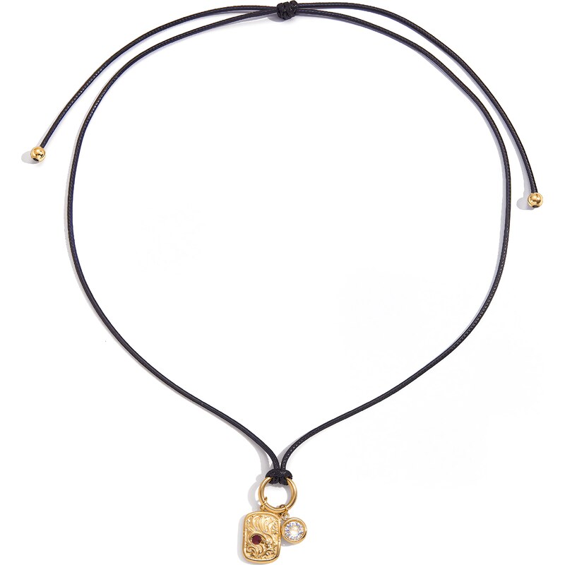 ELENYS Relic Cord – pozlacený náhrdelník 18K žluté zlato