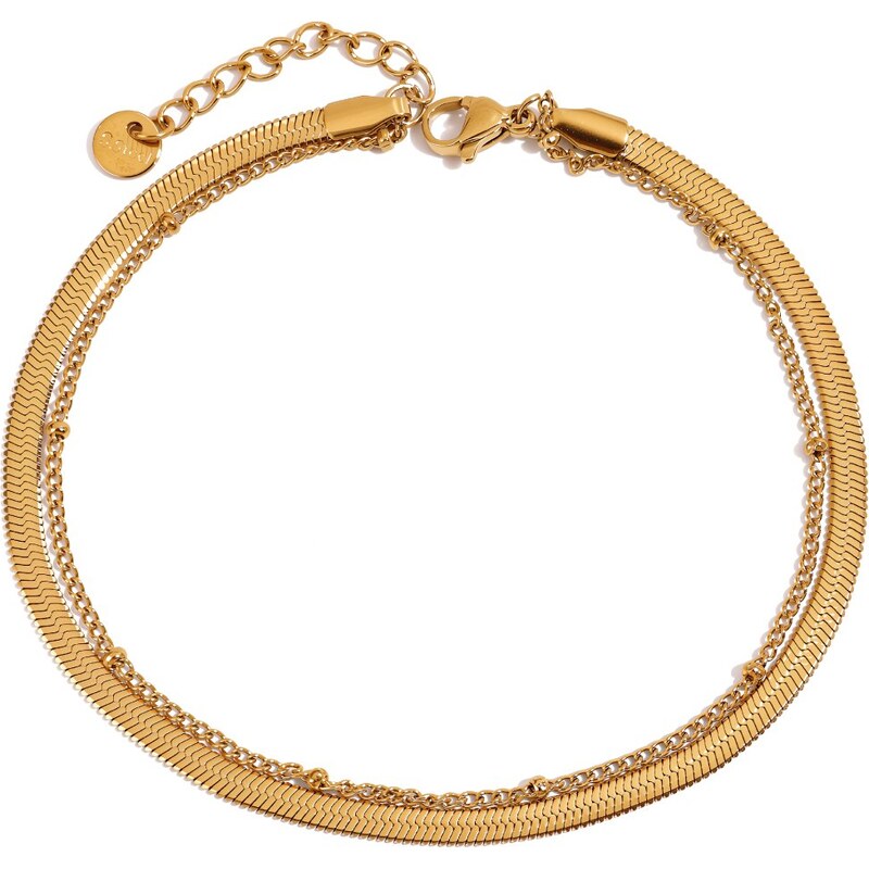 ELENYS Dualis – pozlacený náramek 18K žluté zlato 112447414