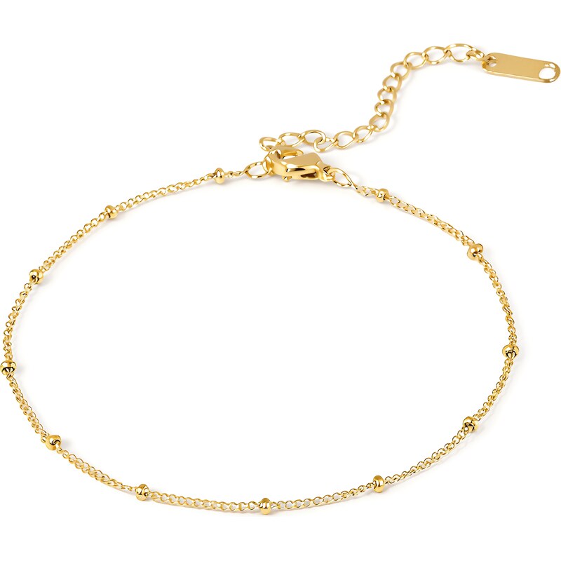 ELENYS Beads Chain – pozlacený náramek 18K žluté zlato 112533043