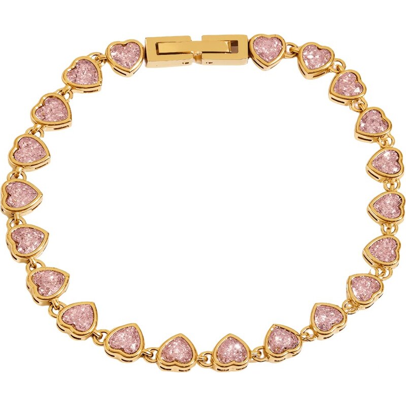 ELENYS Valena Pink – pozlacený náramek 18K žluté zlato 112687698