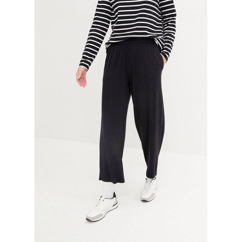 bonprix 7/8 kalhoty, High Waist (2 ks v balení) černá Žena 90405322