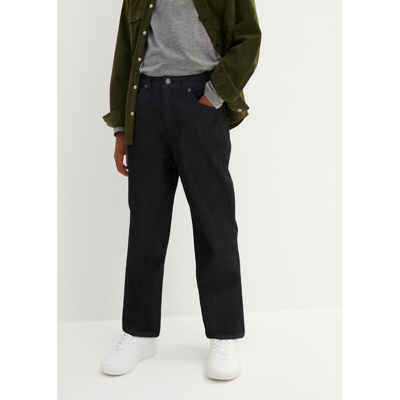 bonprix Džíny Extra Loose Fit, s nastavitelným pasem, Straight