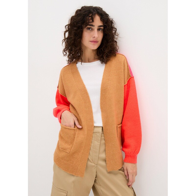 bonprix Oversized pletený kabátek ve vzhledu Color Blocking