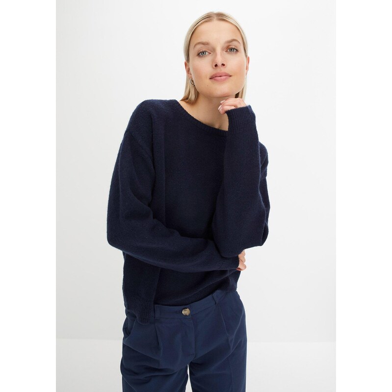 bonprix Oversized svetr modrá Žena 99162357