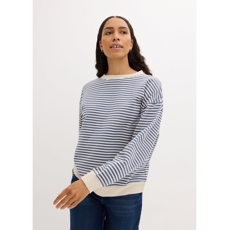 bonprix Oversized mikina modrá Žena