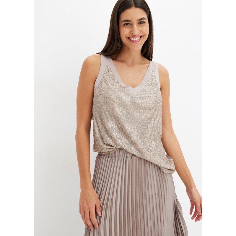 bonprix Top šedá Žena 101762359