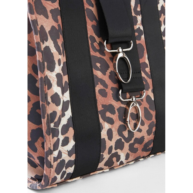 bonprix Kabelka s leopardím potiskem černá Žena 104559192
