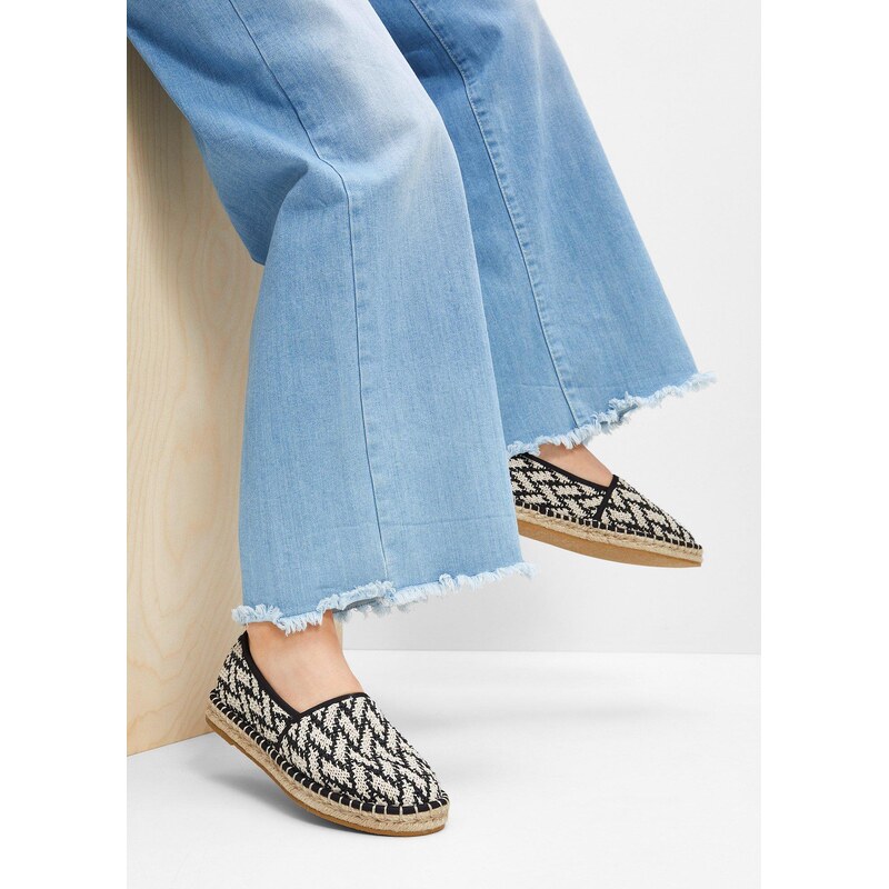 bonprix Espadrilky se vzhledem lýka černá Žena 114446135