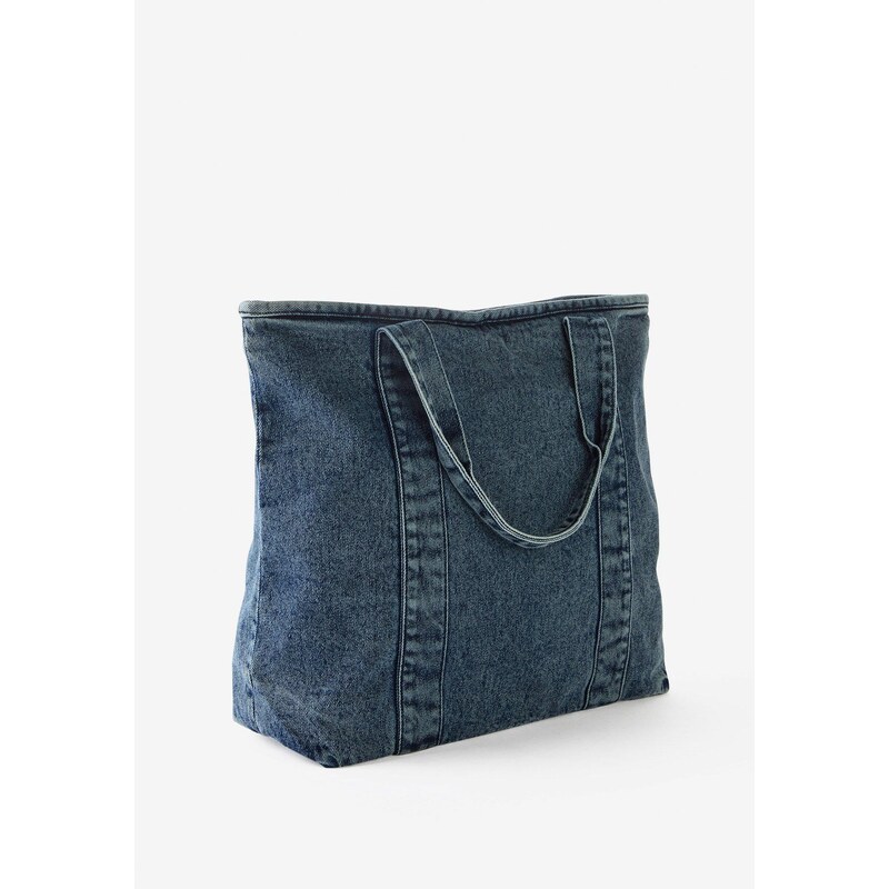 bonprix Velká kabelka z denimu modrá Žena 106401076