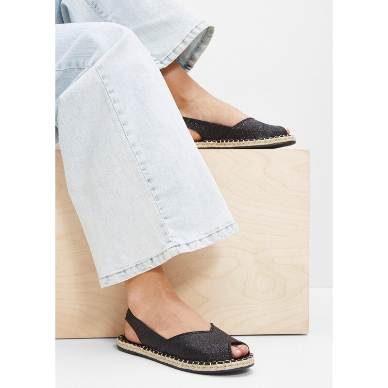 bonprix Espadrilky černá Žena 108077507