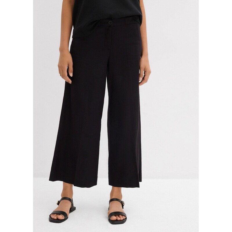 bonprix Culotte kalhoty s elastickým pasem, z viskózové směsi