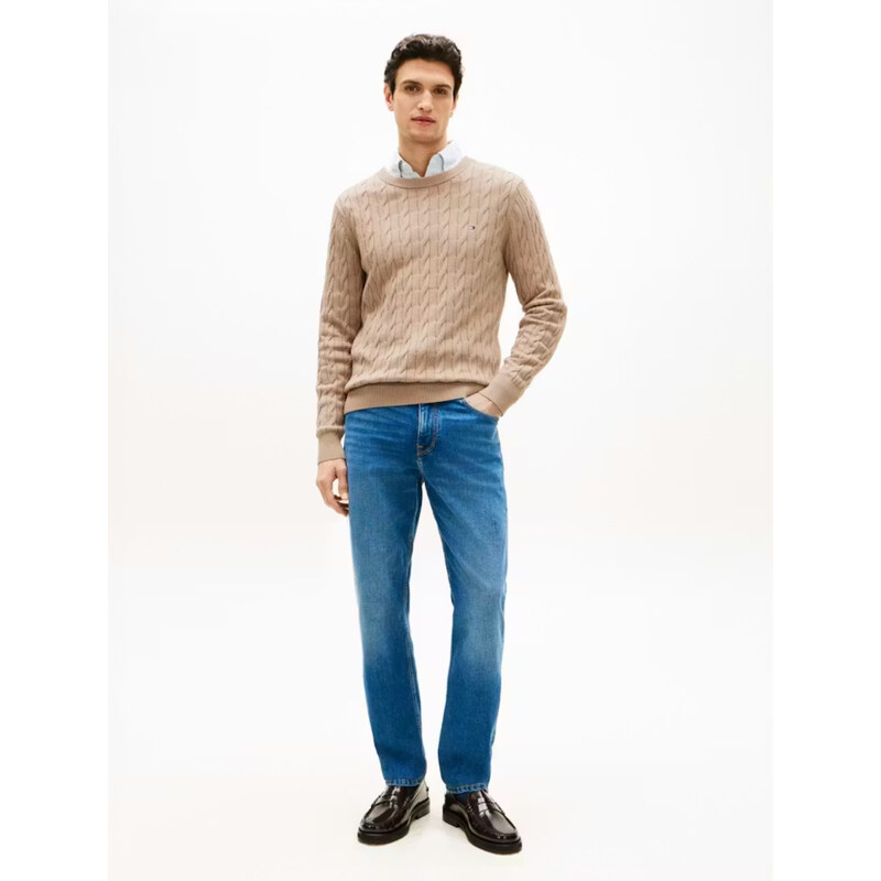 Tommy Hilfiger pánský béžový svetr
