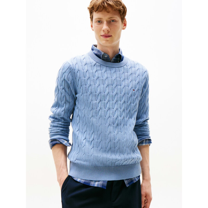 Tommy Hilfiger pánský modrý svetr