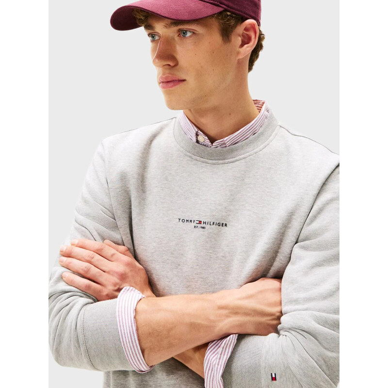 Tommy Hilfiger pánská šedá mikina