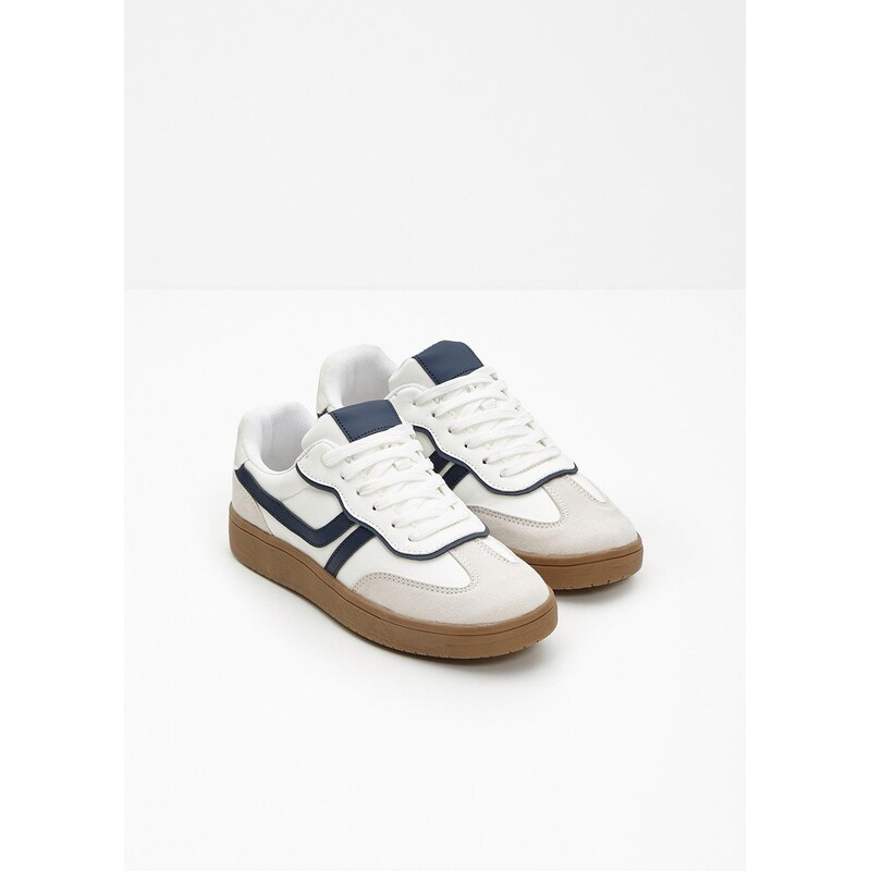 bonprix Tenisky v retro stylu bílá Žena 113660542