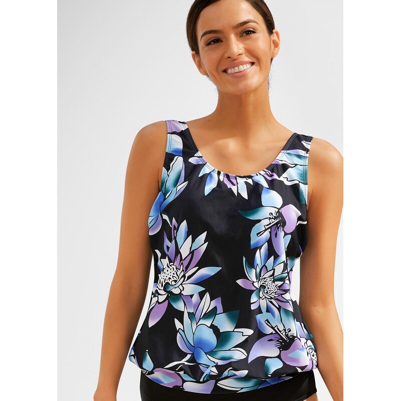 bonprix Tankiny, horní díl, oversize, s nápletem černá Žena 88676038