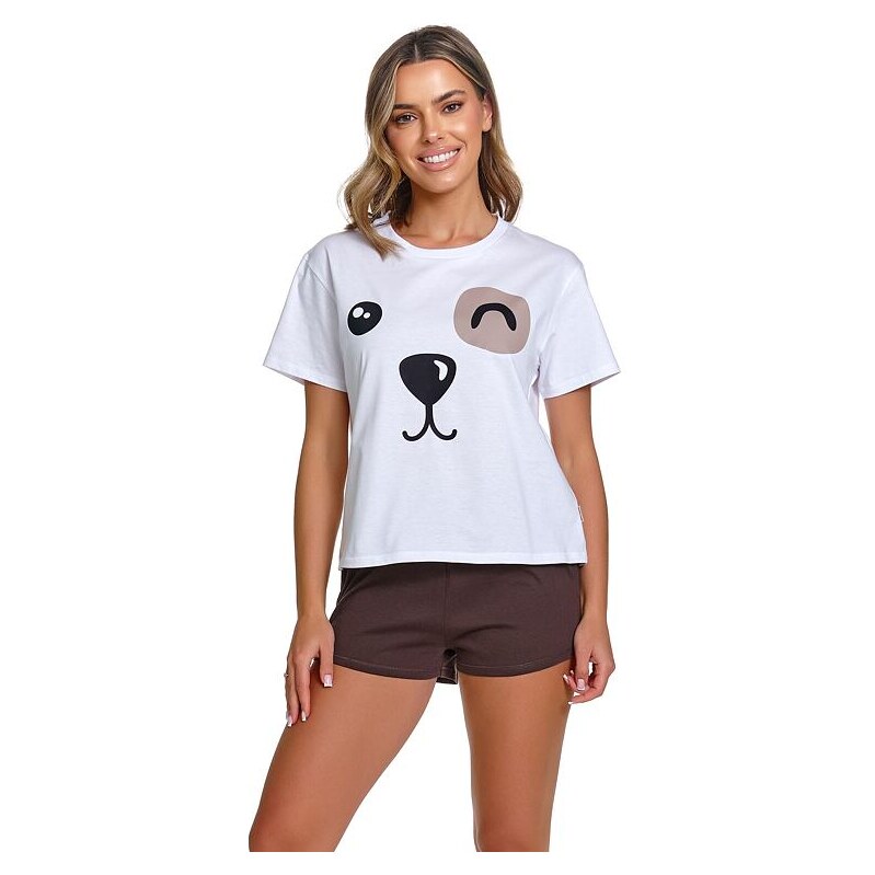 DN Nightwear Dámské pyžamo Brownie pejsek 113663664