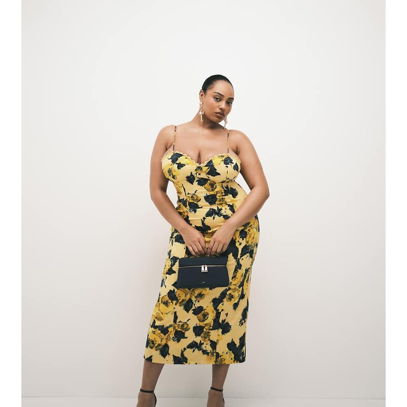 ASOS Curve ASOS DESIGN Curve cotton sateen cami maxi sundress with 113691392