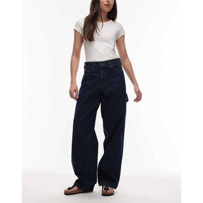 Dickies 997 straight carpenter jeans in dark indigo-Blue 113715026