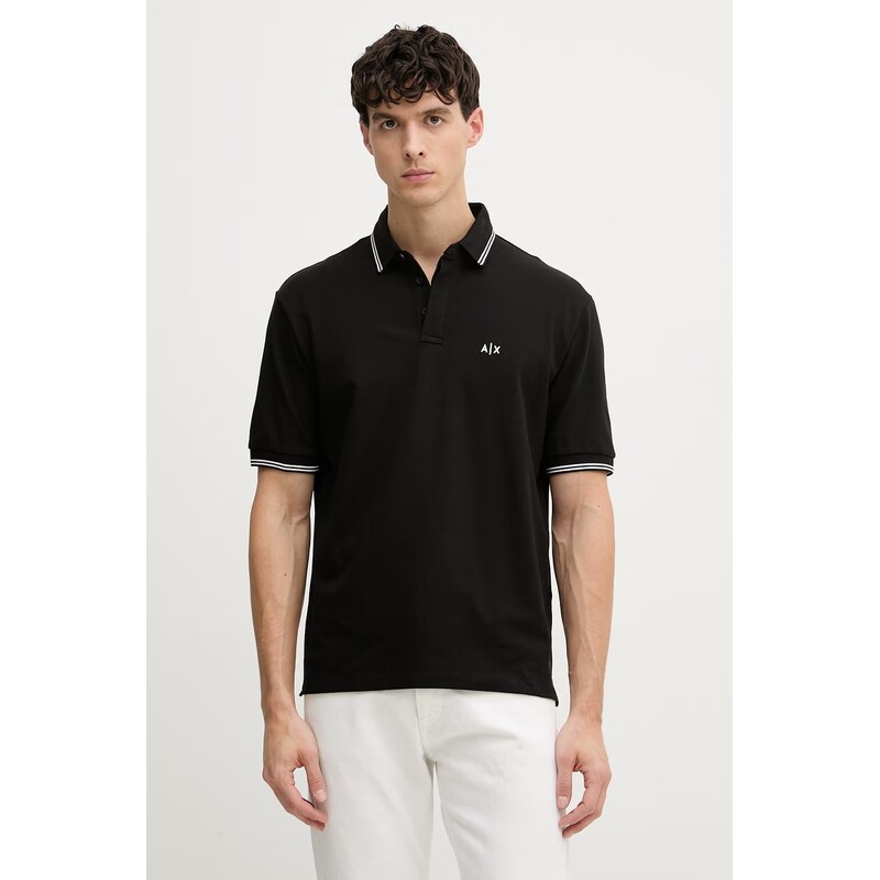 Armani Exchange pánské polo bavlněné s elastanem
