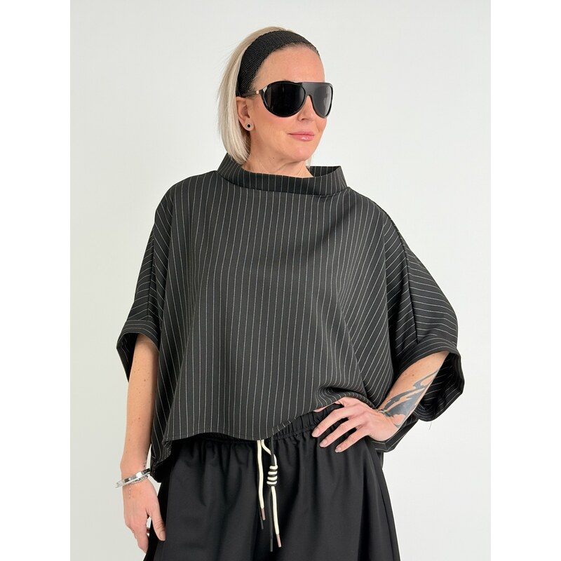 Miss City Official Černá tunika STRIPED 113667400