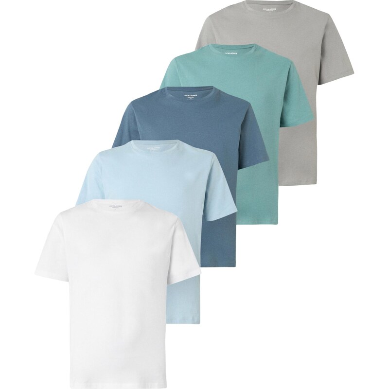 JACK & JONES Tričko Essentials námořnická modř / světlemodrá /