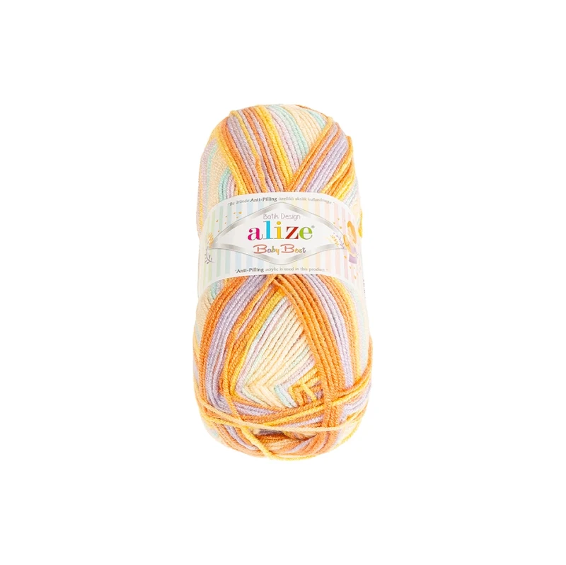 Bellatex Příze BABY BEST BATIK 100g / 240 m Růžová,Fialová