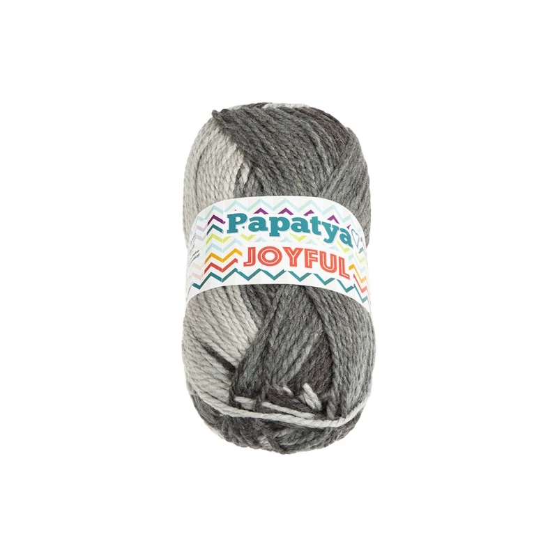 Bellatex Příze JOYFUL 100g / 200 m Šedá,Tmavě šedá