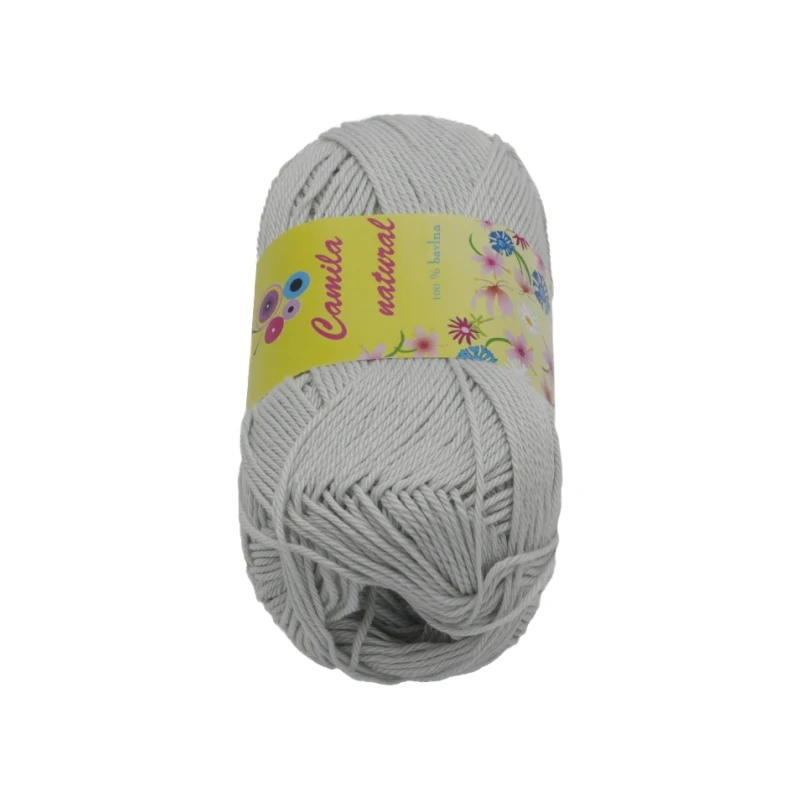 Bellatex Příze CAMILA natural 50g / 125 m Šedá 2 113667657