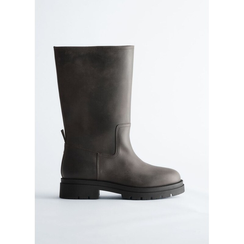 H&M - Kozačky se širokou holení - černá 113563173