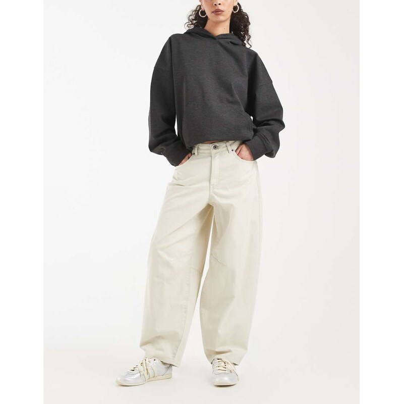 ONLY barrel trousers in stone-Neutral